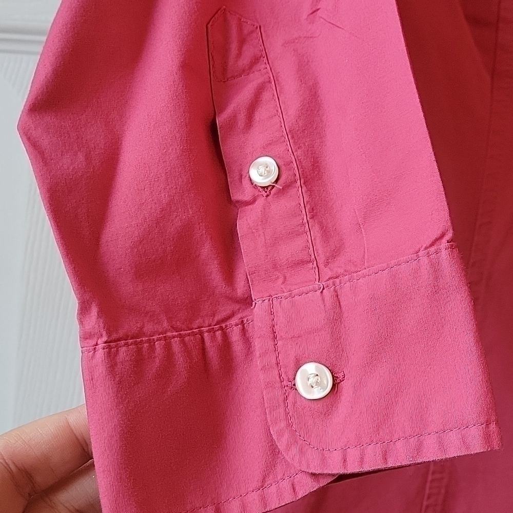 GH Bass and Co Blouse Medium Cotton Spandex - Picture 3 of 6